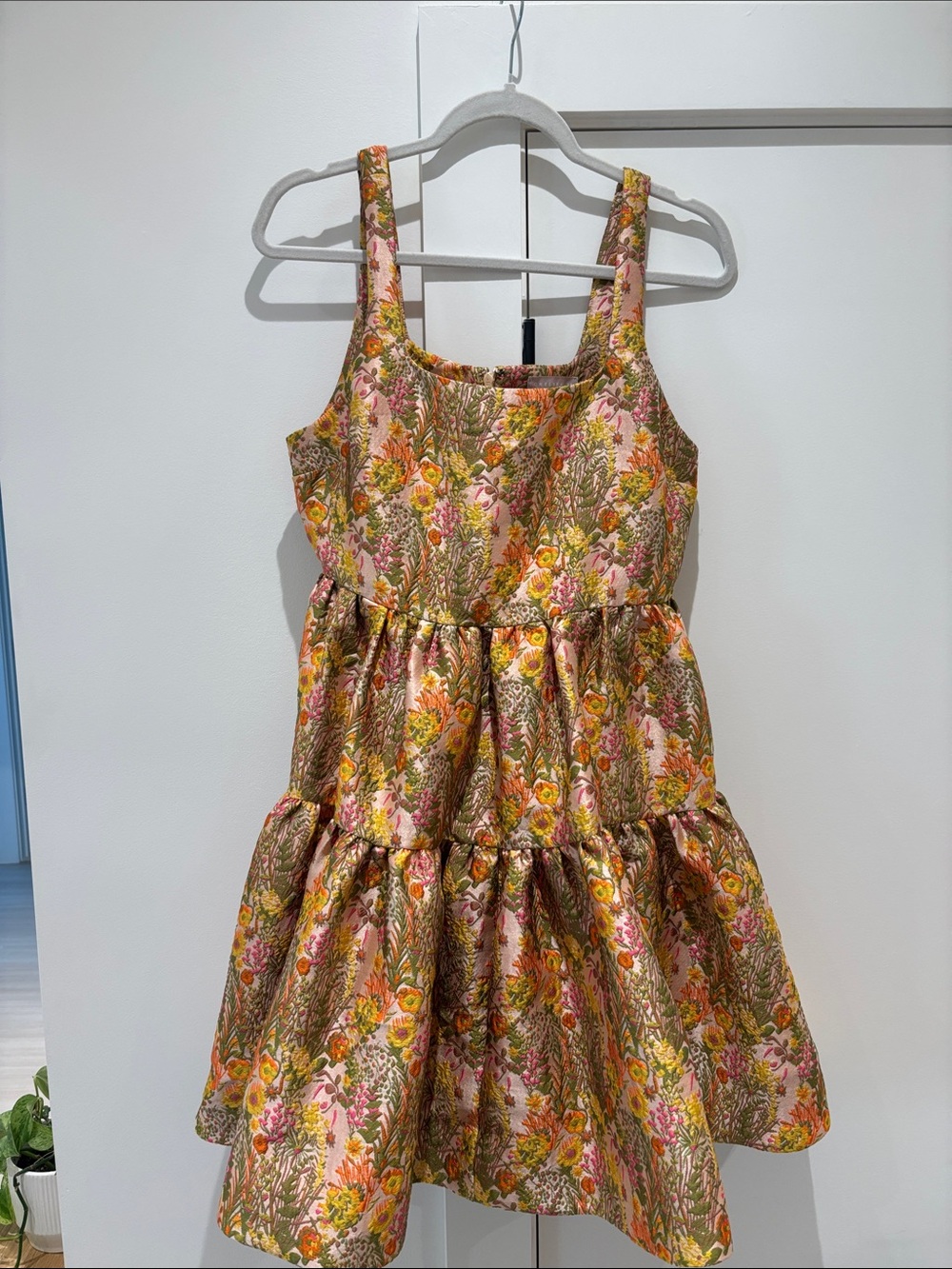 Chelsea28 Garden Brocade Fit & Flare Minidress